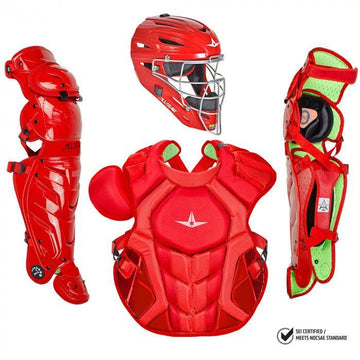 All-Star S7 Axis Adult NOCSAE Certified Catchers Set - Solid Colors