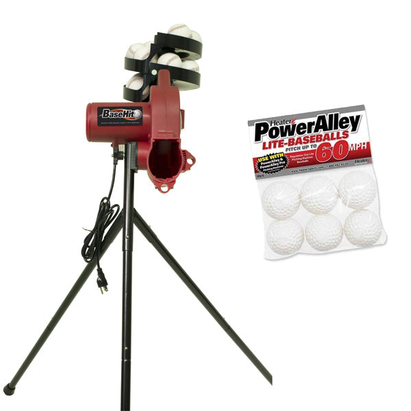 Basehit + PowerAlley 60 MPH White Lite Baseballs