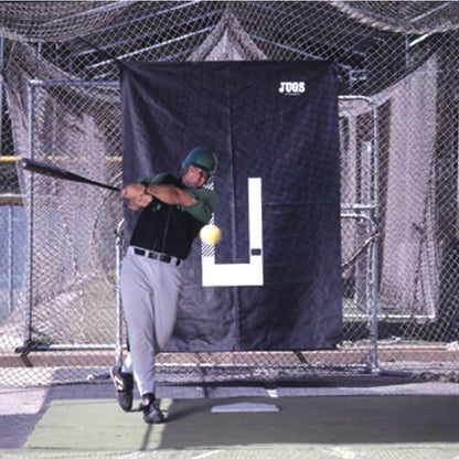 Rubber Batting Cage Backdrop and Pitcher's Trainer
