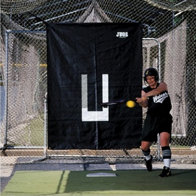 Rubber Batting Cage Backdrop and Pitcher's Trainer