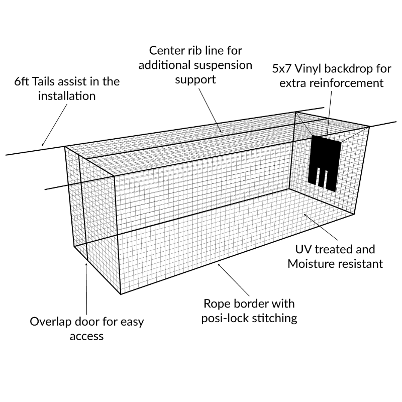 Iron Horse Batting Cage System (Open Box)
