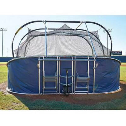 Big Bubba Elite Portable Backstop Hitting Turtle for Baseball
