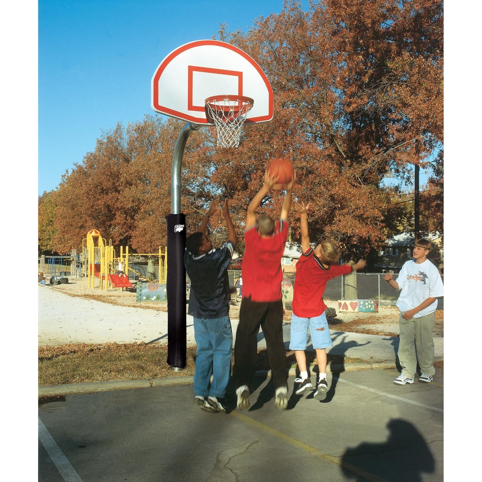 Bison 4-1/2″ Heavy Duty 35-1/2” x 54″ Aluminum Fan Basketball Hoop PR52XL