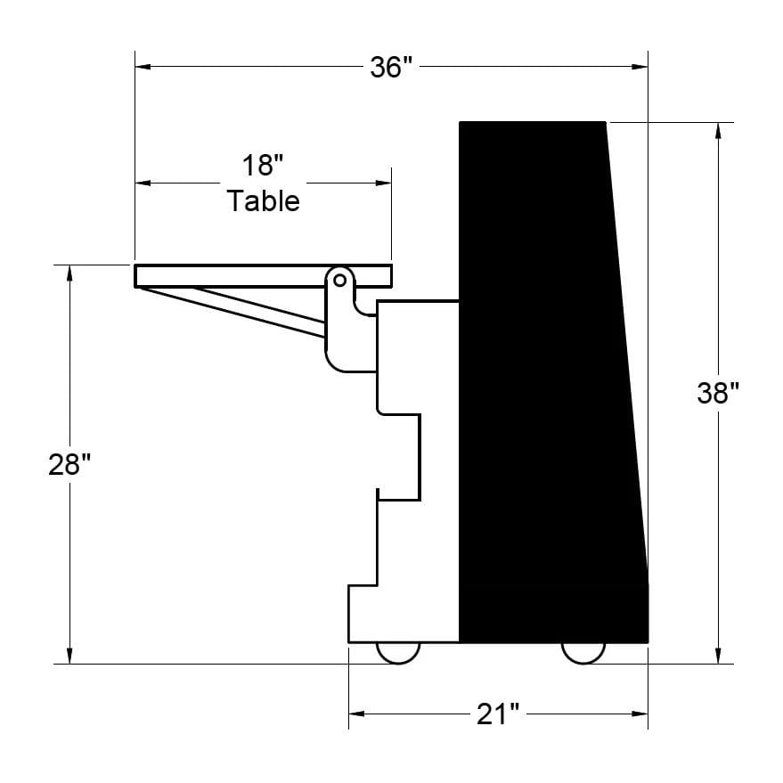 Bison Hi-Res LED 8' Video Scoring Table ST80LED