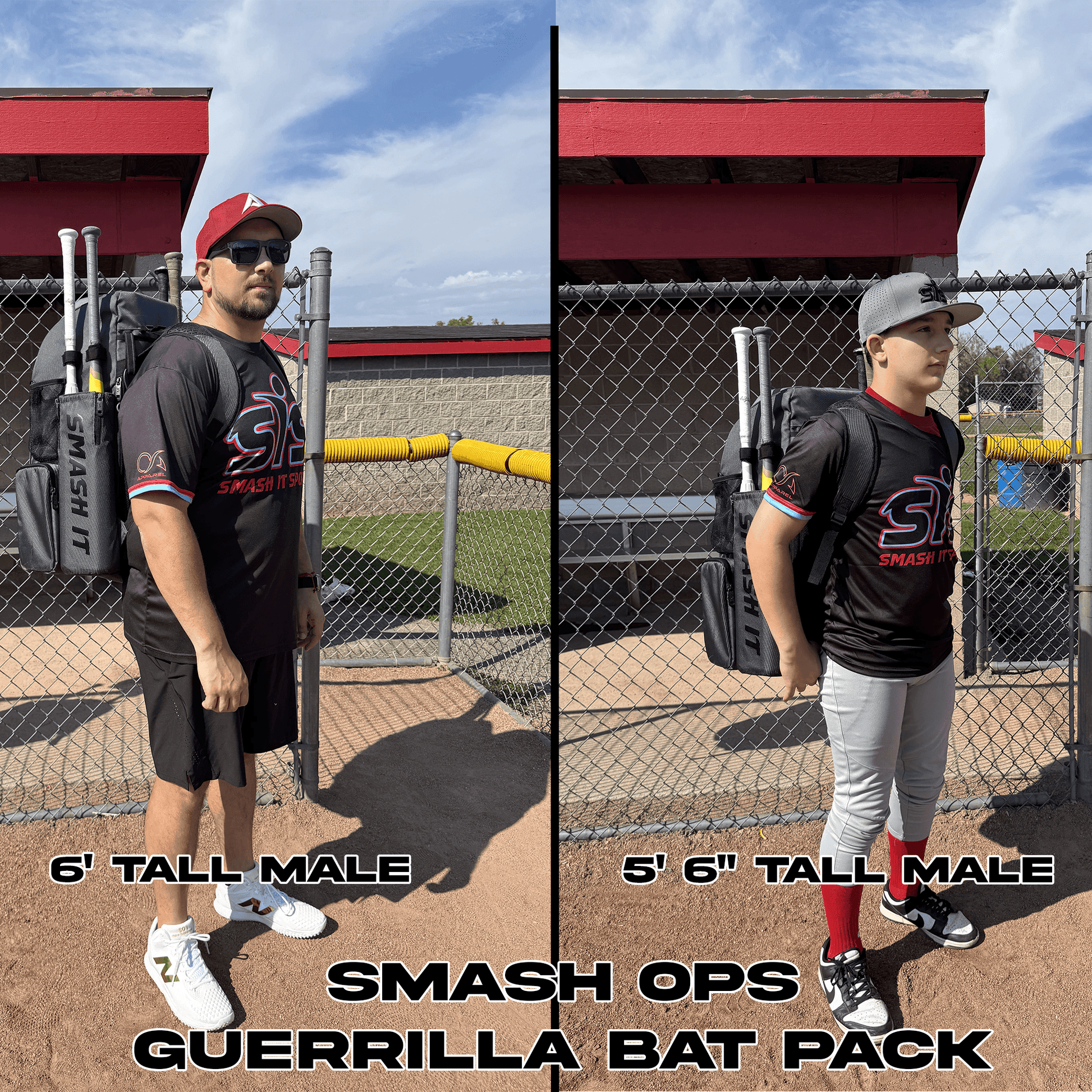 Smash Ops Guerrilla Bat Pack - Black/Charcoal