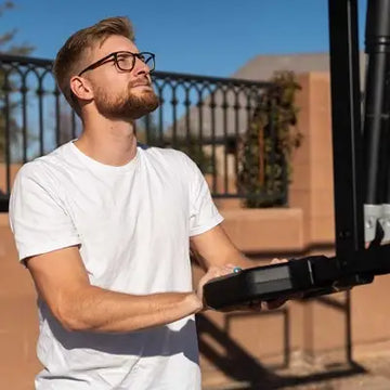 Lifetime Mammoth Bolt Down Basketball Hoop (72-Inch Tempered Glass)