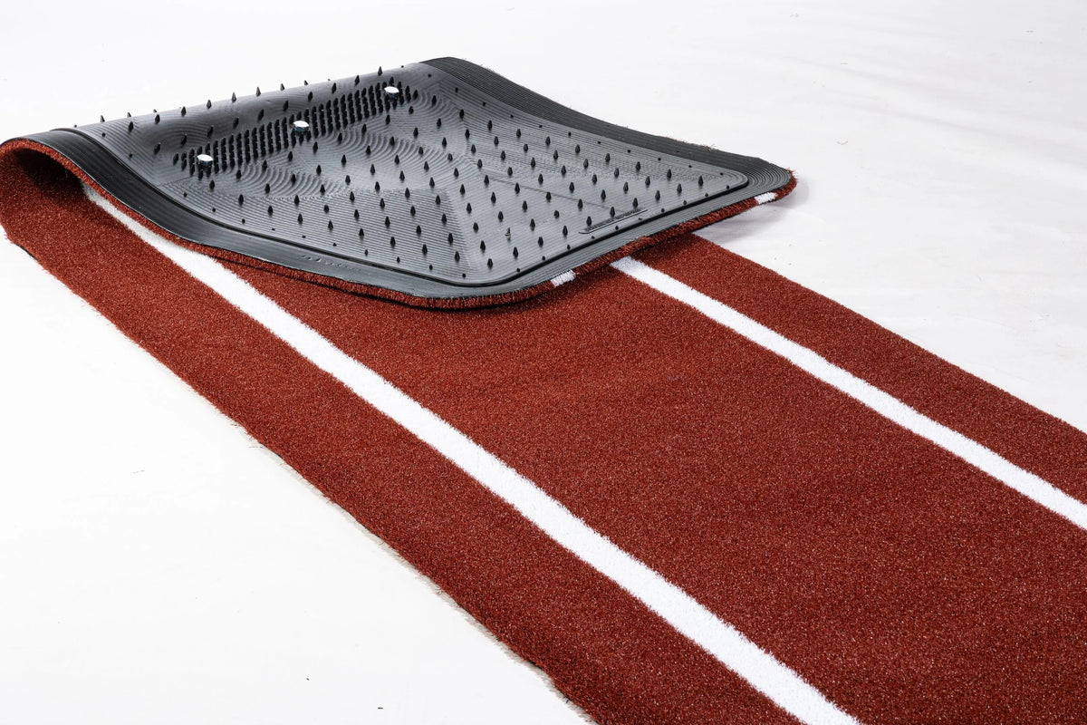 Portolite Softball Signature Practice Mat with Spikes