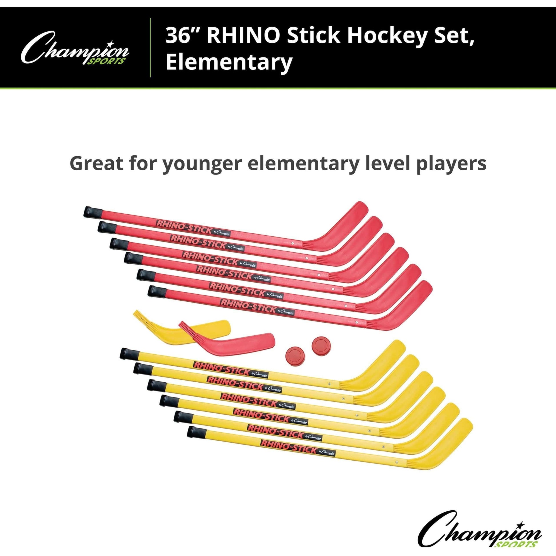 Champion Sports Rhino Hockey Set 36" L Shaft HS36SET