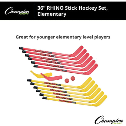 Champion Sports Rhino Hockey Set 36" L Shaft HS36SET