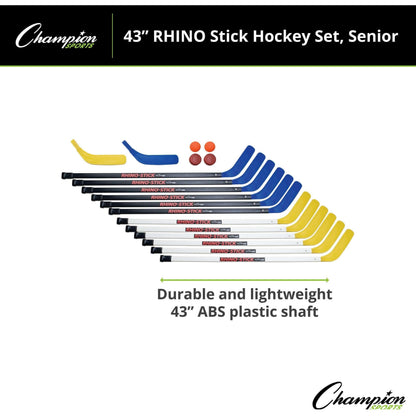 Champion Sports Rhino Hockey Set 43" L Shaft HS43SET