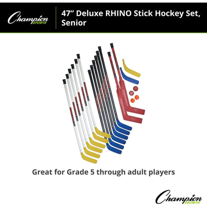 Champion Sports Rhino Hockey Set 47" L Shaft HS47SET
