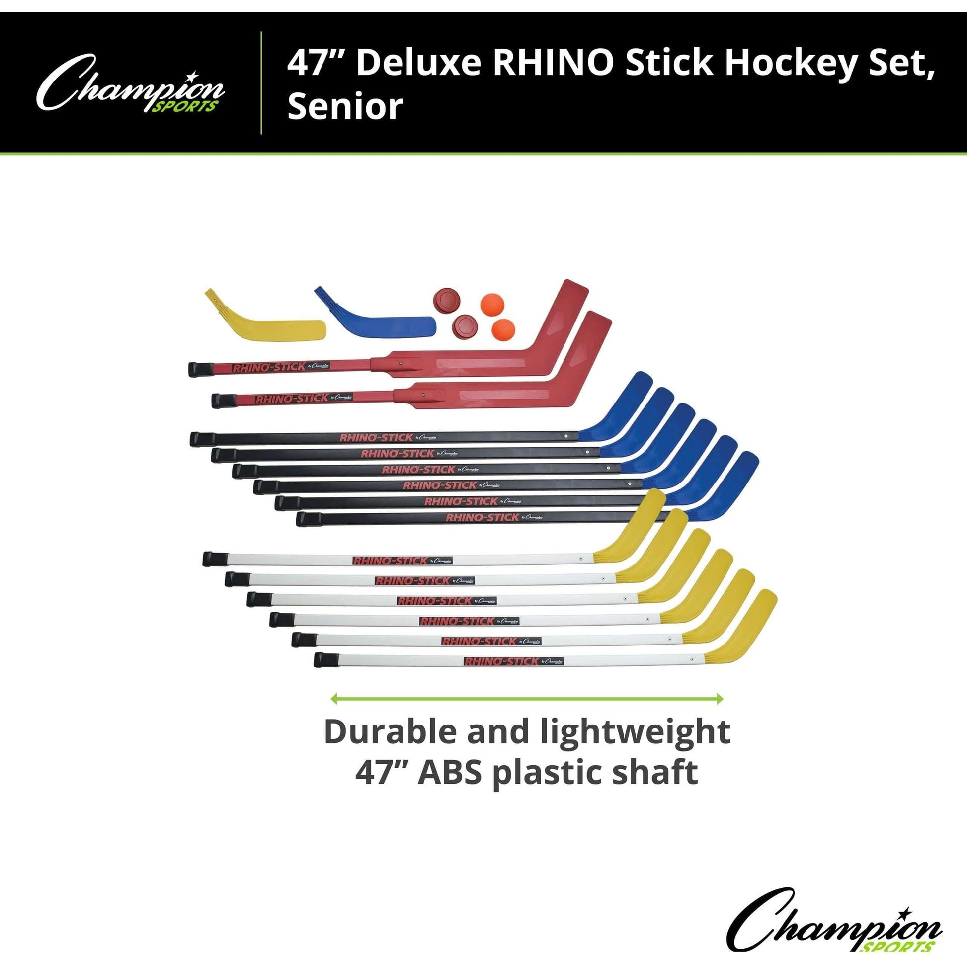 Champion Sports Rhino Hockey Set 47" L Shaft HS47SET