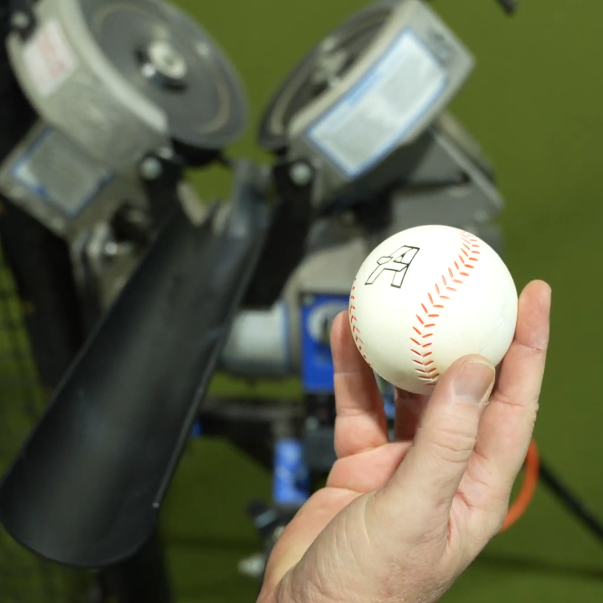 Complete Jr Hack Attack Set Up - Machine, Timing Chute, & VeloMax Foam Balls