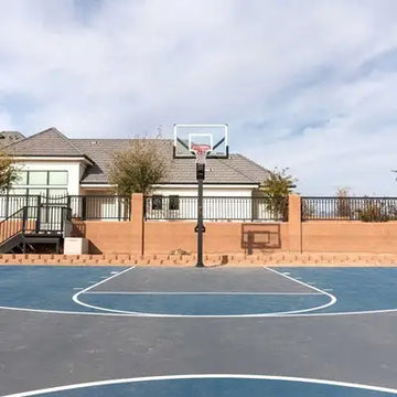 Lifetime Mammoth Bolt Down Basketball Hoop (54-Inch Tempered Glass)