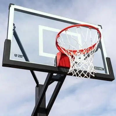 Lifetime Mammoth Bolt Down Basketball Hoop (54-Inch Tempered Glass)