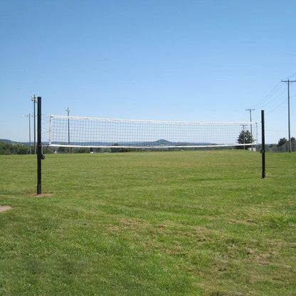 Douglas 3" SQ Steel Outdoor In-Ground Volleyball System Black 65200S