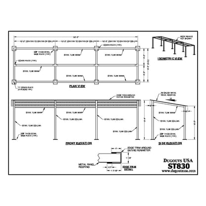 Dugouts USA Southern Steel Dugout Frames