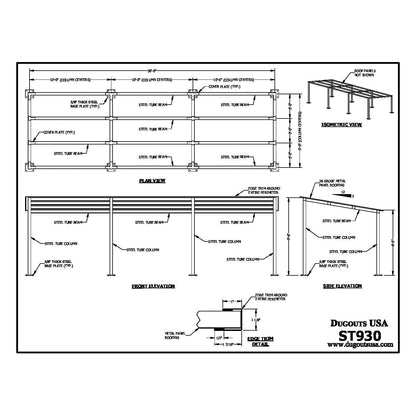 Dugouts USA Southern Steel Dugout Frames