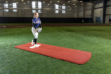 Portolite Baseball Pro Spiked Game Mat with No Lines-1