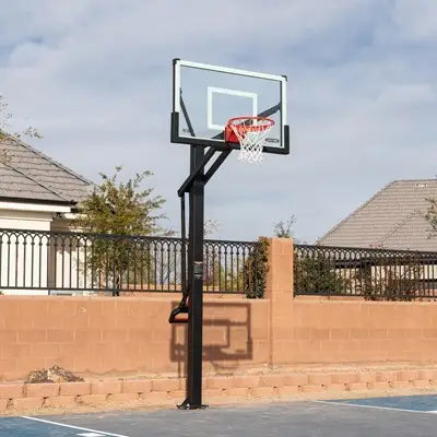 Lifetime Mammoth Bolt Down Basketball Hoop (54-Inch Tempered Glass)