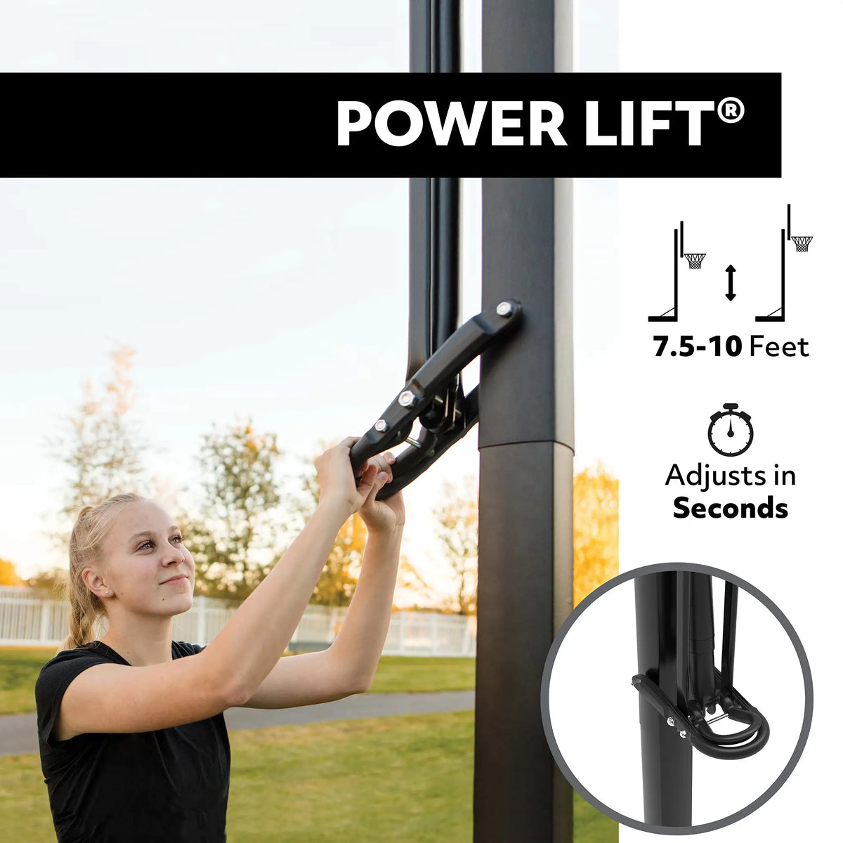 **PREORDER** Lifetime Adjustable Portable Basketball Hoop (54-Inch Clearview Polycarbonate)