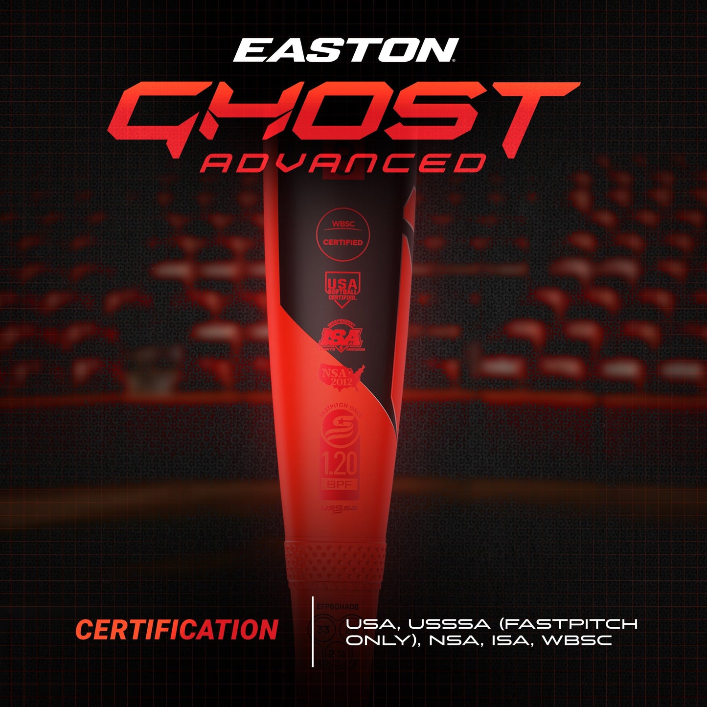 2026 Easton Ghost Advanced (-8) Fastpitch Softball Bat: EFP6GHAD8