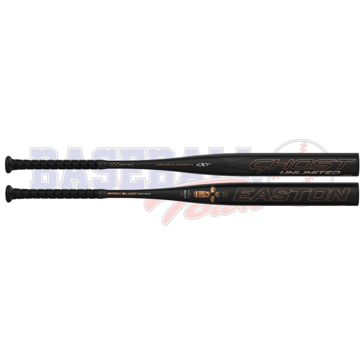 FP23GHUB10 Ghost Unlimited Pitch Black 1-Piece Double Barrel Fastpitch Bat (-10)