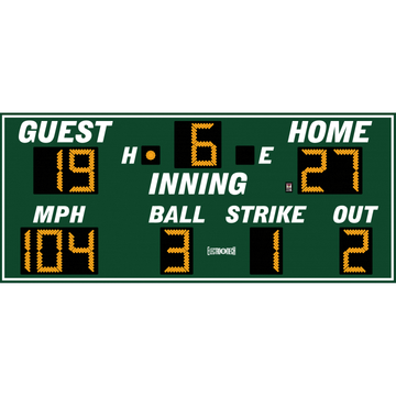 Electro-Mech LX137 Baseball Scoreboards With BSO Digits