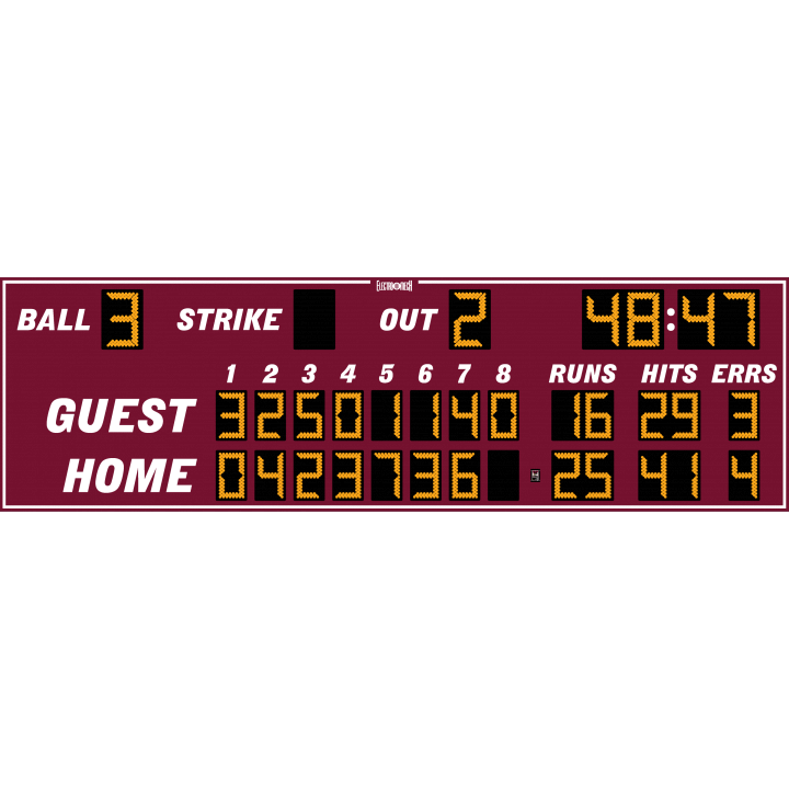 Electro-Mech LX163 Eight Inning Baseball Scoreboards