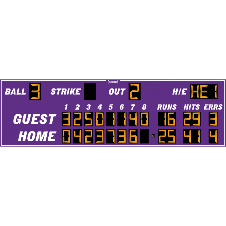 Electro-Mech LX163 Eight Inning Baseball Scoreboards