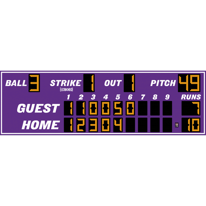 Electro-Mech LX171 Compact Nine Inning Baseball Scoreboards