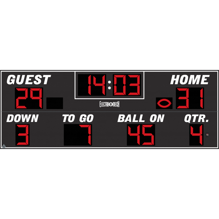 Electro-Mech LX336 Football Scoreboards (22'x8')