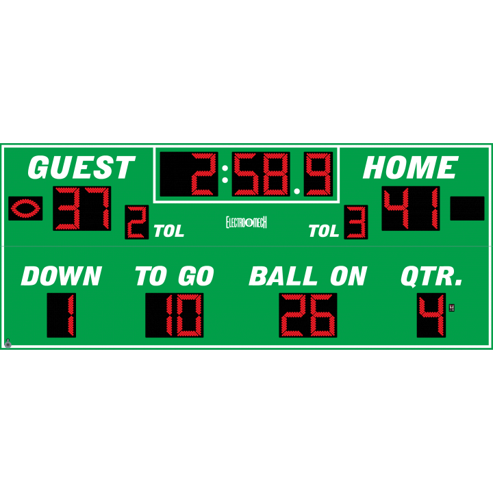 Electro-Mech LX368 Full Featured Football Scoreboards (24'x10')
