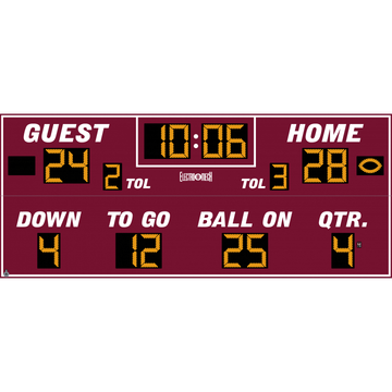 Electro-Mech LX368 Full Featured Football Scoreboards (24'x10')