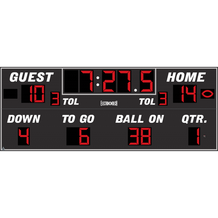 Electro-Mech LX369 Full Featured Football Scoreboards (26'x10')