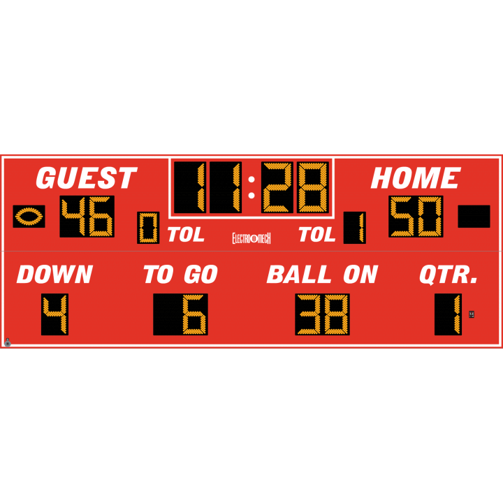 Electro-Mech LX369 Full Featured Football Scoreboards (26'x10')