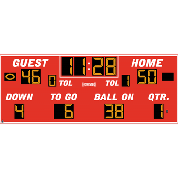 Electro-Mech LX369 Full Featured Football Scoreboards (26'x10')