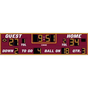 Electro-Mech LX374 Wide Format Football Scoreboards (32'x8')