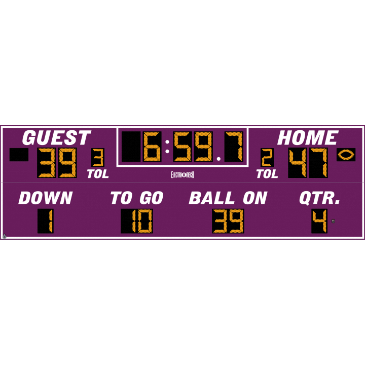 Electro-Mech LX378 Full Size Football Scoreboards