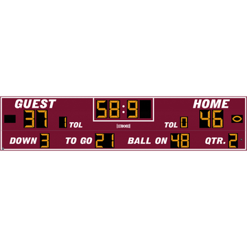 Electro-Mech LX384 Wide Format Football Scoreboards (36'x8')