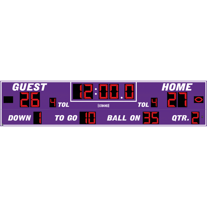 Electro-Mech LX384 Wide Format Football Scoreboards (36'x8')