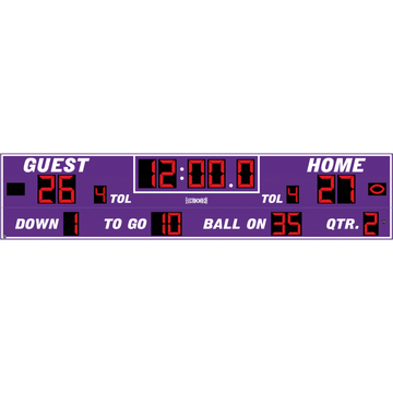 Electro-Mech LX384 Wide Format Football Scoreboards (36'x8')