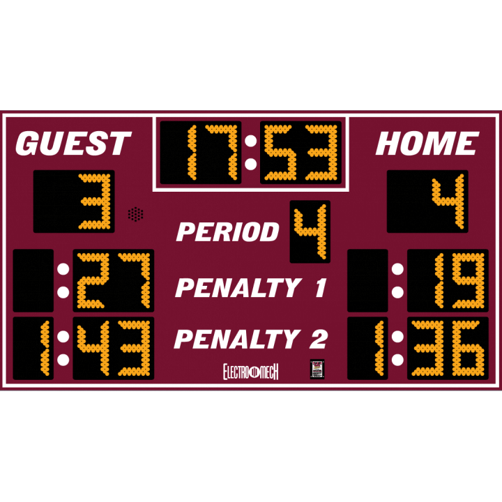 Electro-Mech LX7860 Outdoor Compact Lacrosse/Hockey Scoreboard