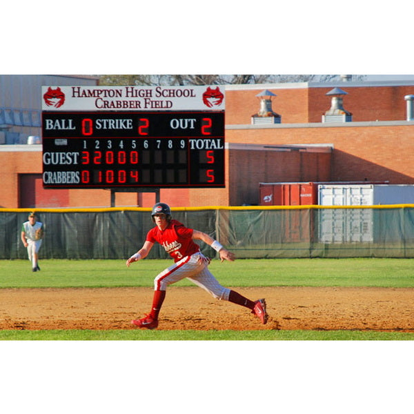 Electronic Scoreboard for Baseball & Softball with Pitch Count - 3320