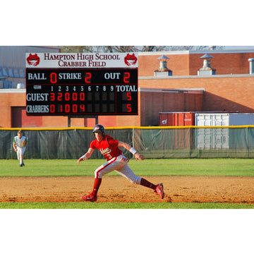 Electronic Scoreboard for Baseball & Softball with Pitch Count - 3320