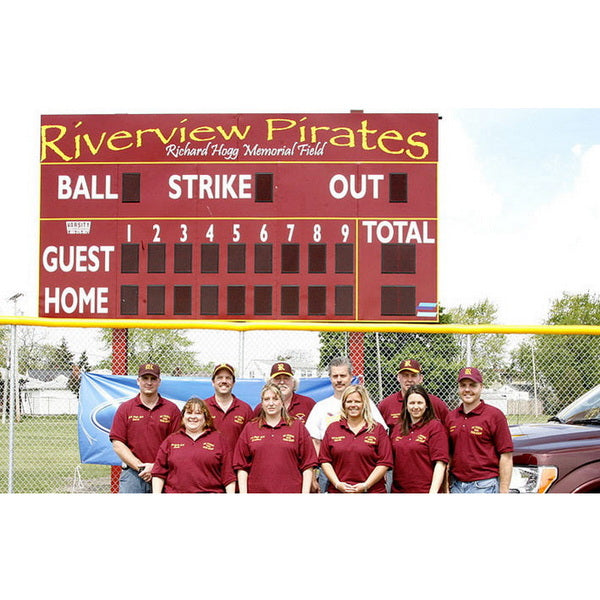 Electronic Scoreboard for Baseball & Softball with Pitch Count - 3320