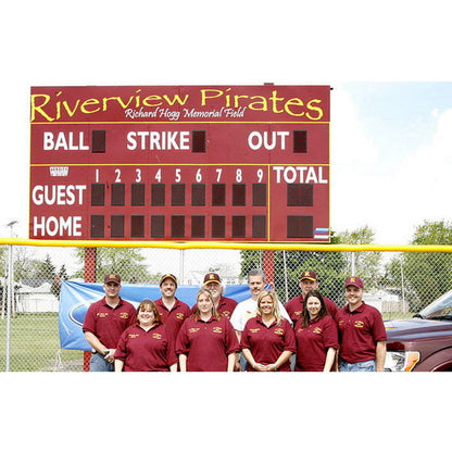 Electronic Scoreboard for Baseball & Softball with Pitch Count - 3320