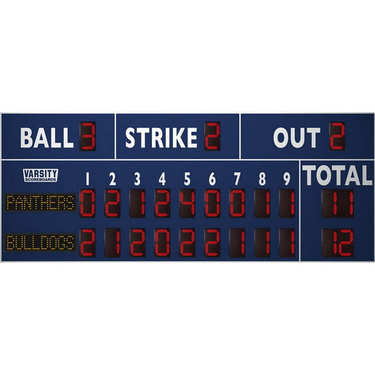 Electronic Scoreboard for Baseball & Softball with Pitch Count - 3320