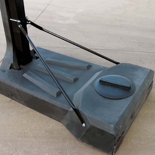 OmniSlam™ Eclipse Smoked Glass Portable Basketball Hoop by First Team