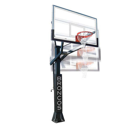 PowerHouse™ 6 Adjustable In-Ground Bolt-Down Basketball Hoop by First Team